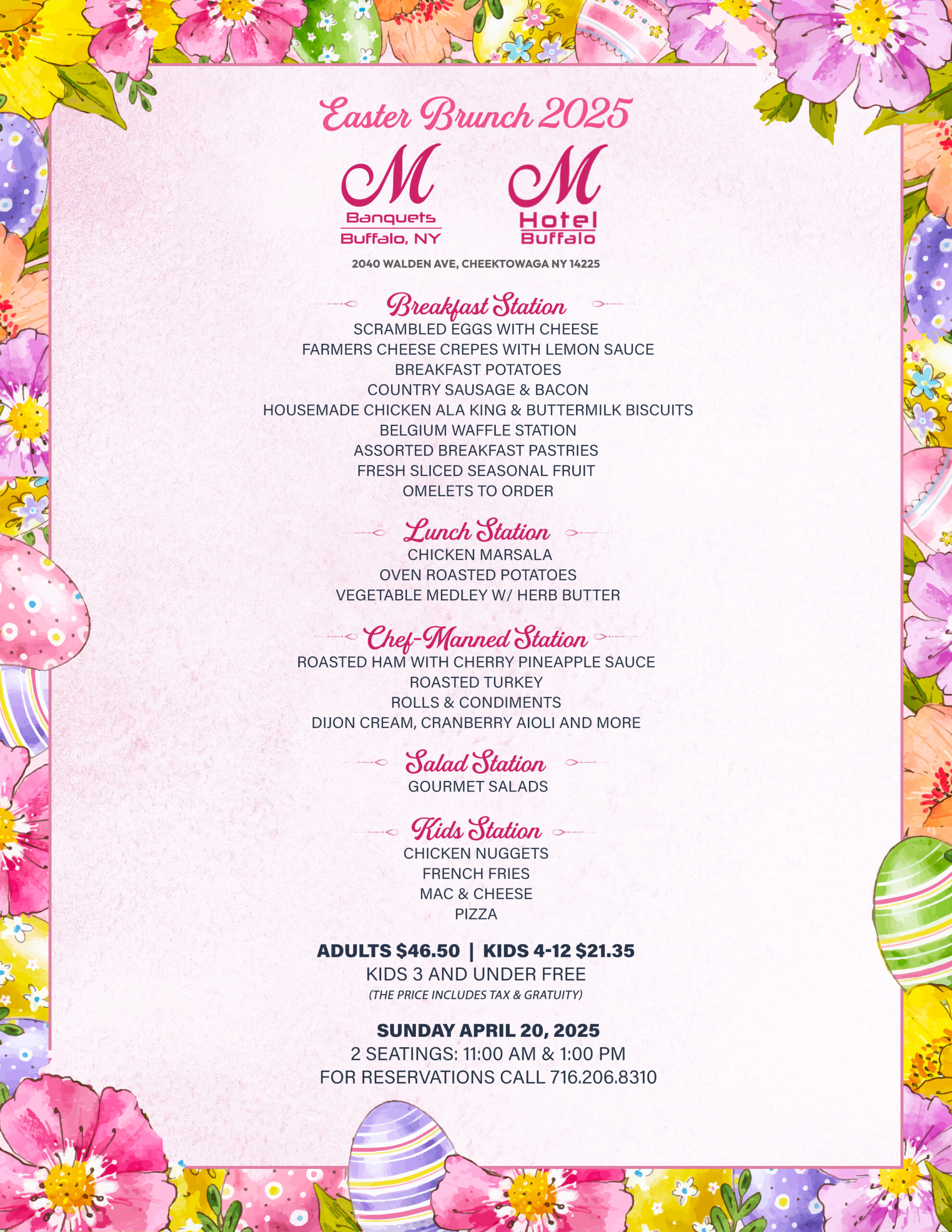 Easter Menu